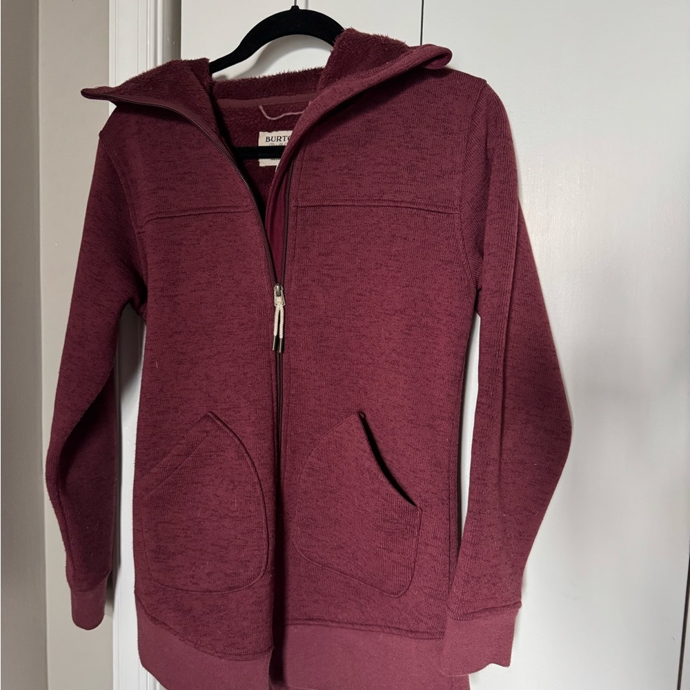Burton Minxy Fleece Hoodie with High Collar Snowboarding